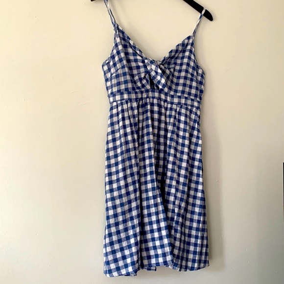 Fit & Flare Tie-Front Smocked Printed Mini Cami Dress - Picture 2 of 8